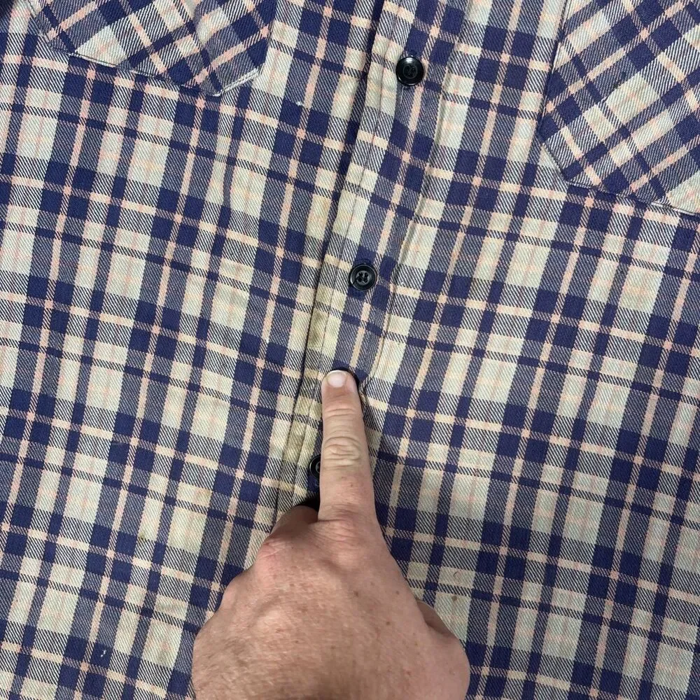 Vintage Sears The Men’s Store Shacket Men’s Size L Lined Insulated Plaid‎